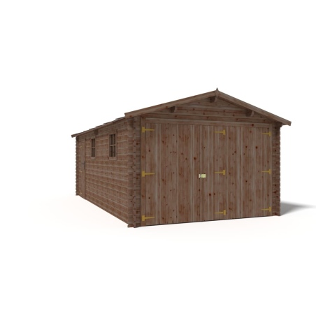 Autogarage aus Holz - 21m2 - 3.5x6m - 28mm - Imprägniert