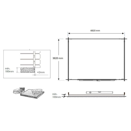 Gartenhaus, Gerätehaus 20m2 - 5x4m - 28mm - Imprägniert