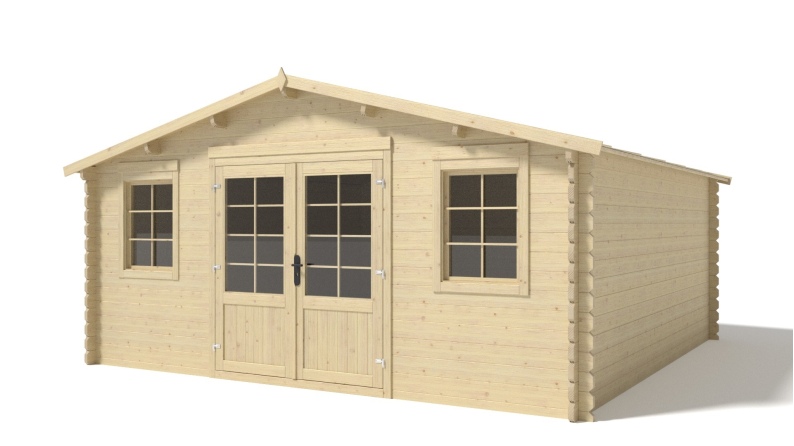 Gartenhaus, Gerätehaus 25m2 - 5x5m - 40mm
