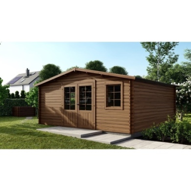 Gartenhaus, Gerätehaus 25m2 - 5x5m - 28mm - Imprägniert