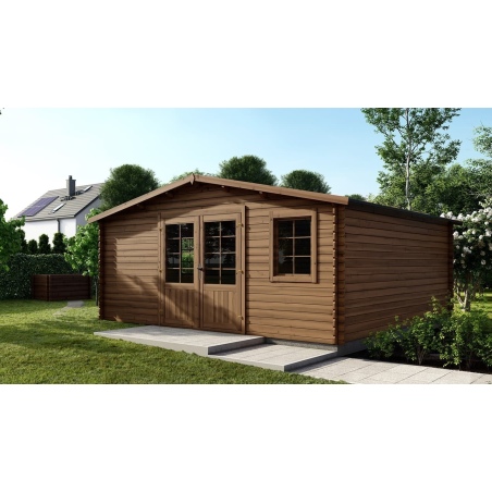 Gartenhaus, Gerätehaus 25m2 - 5x5m - 28mm - Imprägniert