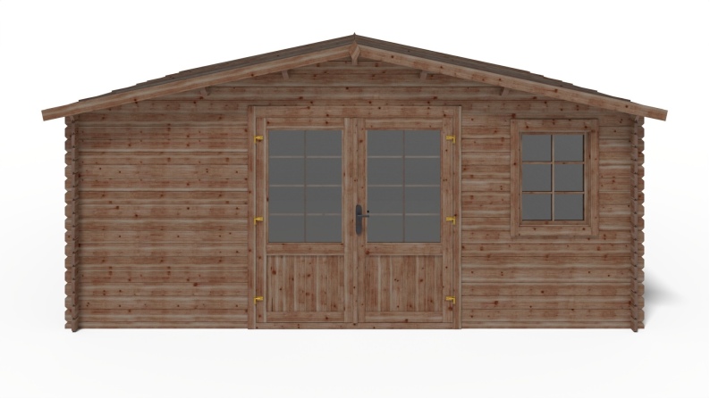 Gartenhaus, Gerätehaus 25m2 - 5x5m - 28mm - Imprägniert