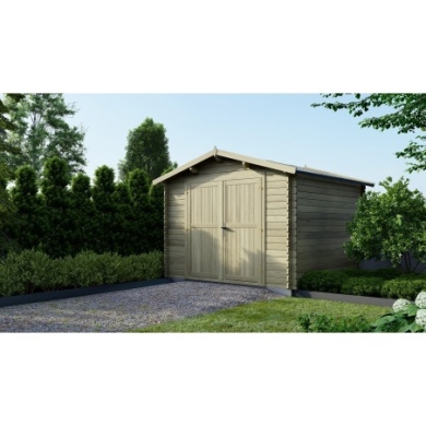 Gartenhaus, Gerätehaus 9m2 - 3x3m - 28mm - Imprägniert