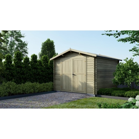 Gartenhaus, Gerätehaus 9m2 - 3x3m - 28mm - Imprägniert