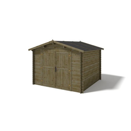 Gartenhaus, Gerätehaus 9m2 - 3x3m - 28mm - Imprägniert