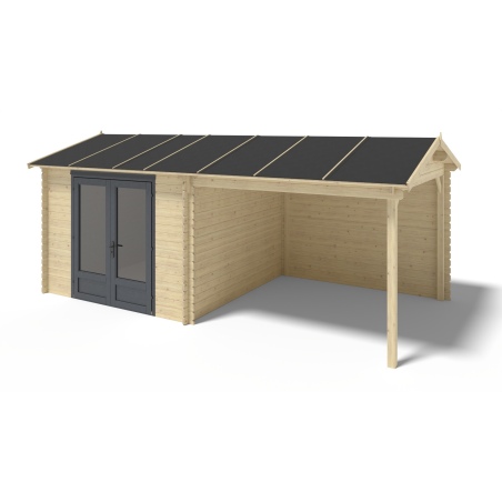 Gartenhaus, Gerätehaus 17.4m2 - 5.79x3m - 28mm