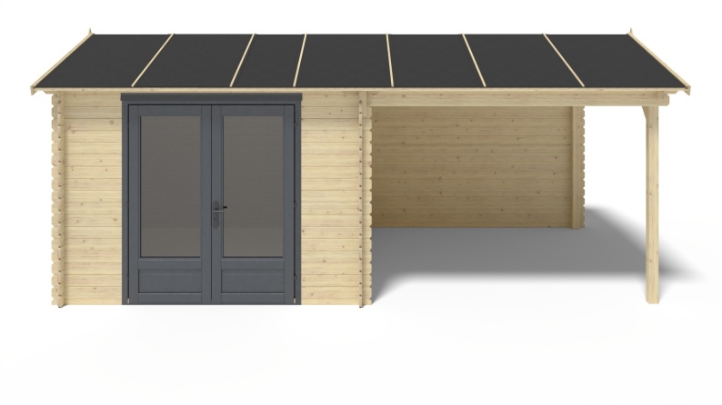 Gartenhaus, Gerätehaus 17.4m2 - 5.79x3m - 28mm