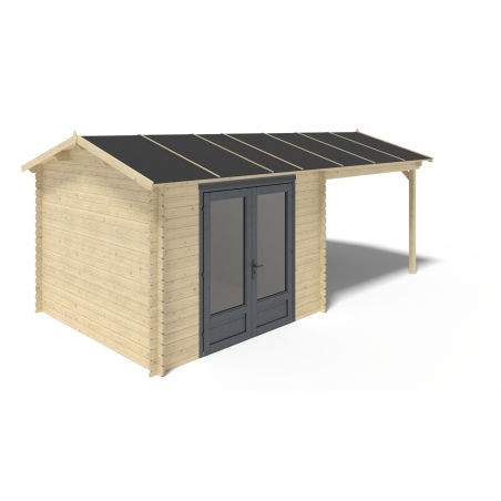 Gartenhaus, Gerätehaus 17.4m2 - 5.79x3m - 28mm