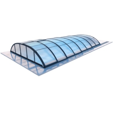 Poolüberdachungen Horizon - 7.03x3.36 m - 8 mm Hohlkammer-Polycarbonat - für pool BAS7307