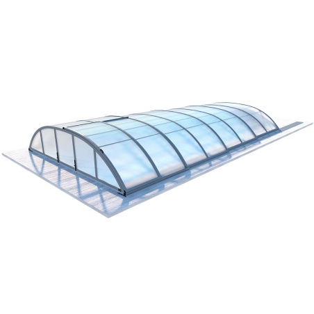 Poolüberdachungen Horizon - 7.03x3.36 m - 8 mm Hohlkammer-Polycarbonat - für pool BAS7307