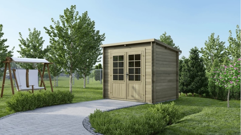 Gartenhaus, Gerätehaus 5m2 - 2.5x2m - 28mm - Imprägniert