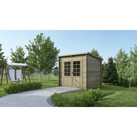 Gartenhaus, Gerätehaus 5m2 - 2.5x2m - 28mm - Imprägniert