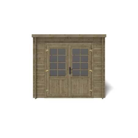 Gartenhaus, Gerätehaus 5m2 - 2.5x2m - 28mm - Imprägniert