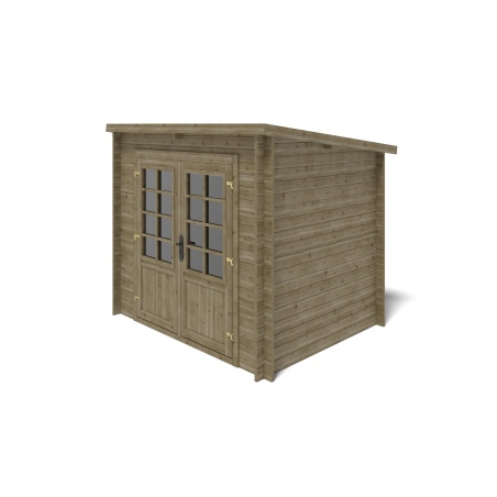 Gartenhaus, Gerätehaus 5m2 - 2.5x2m - 28mm - Imprägniert