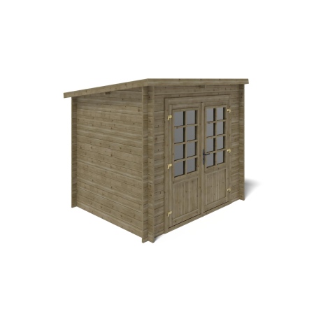 Gartenhaus, Gerätehaus 5m2 - 2.5x2m - 28mm - Imprägniert