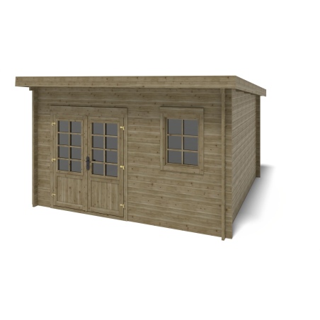 Gartenhaus, Gerätehaus 12m2 - 4x3m - 40mm - Imprägniert