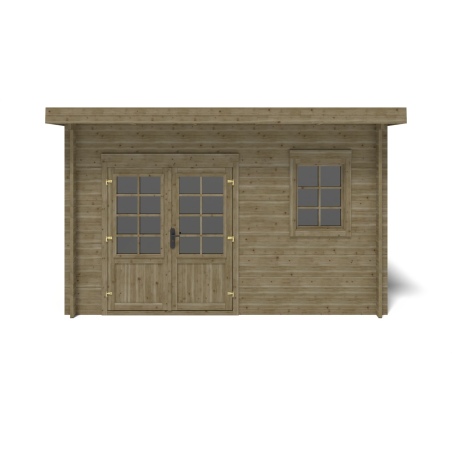 Gartenhaus, Gerätehaus 12m2 - 4x3m - 40mm - Imprägniert