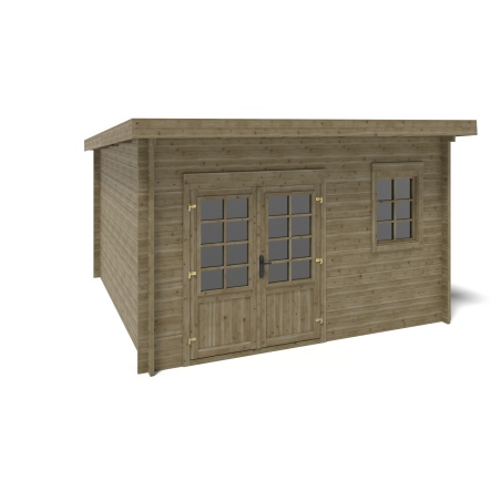 Gartenhaus, Gerätehaus 12m2 - 4x3m - 40mm - Imprägniert