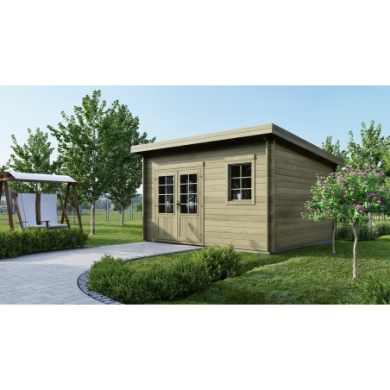 Gartenhaus, Gerätehaus 16m2 - 4x4m - 40mm - Imprägniert
