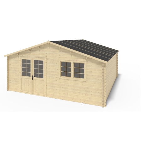 Gartenhaus, Gerätehaus – 6x6 m mit Anbau 6x5.72 m - 48 m²