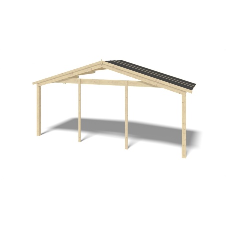 Gartenhaus, Gerätehaus – 6x6 m mit Anbau 6x5.72 m - 48 m²