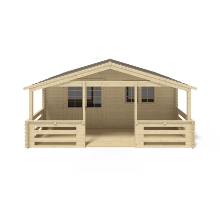 Gartenhaus, Gerätehaus – 6x6 m mit Anbau 6x5.72 m - 54 m²