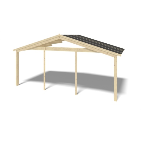 Gartenhaus, Gerätehaus – 6x6 m mit Anbau 6x5.72 m - 54 m²