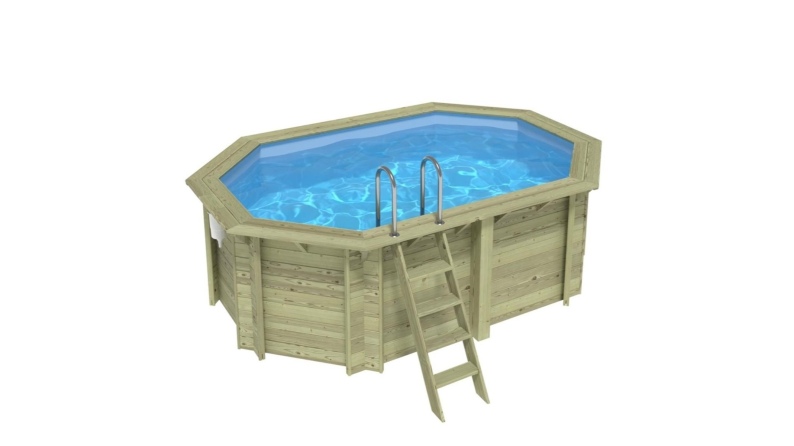 Pool NEMO 4.3 x 3 - H.1.31 m, hellblau, mit Stahlprofilen zum Einbetonieren