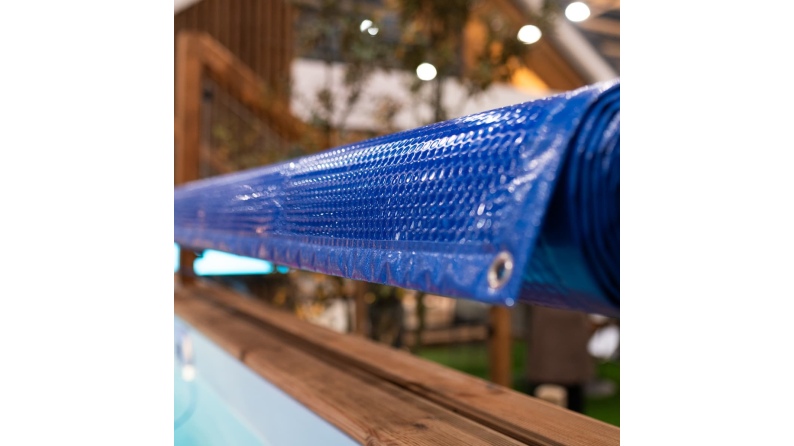 Sommerabdeckung aus Luftpolsterfolie 6.77 x 3.44 m für Pool 