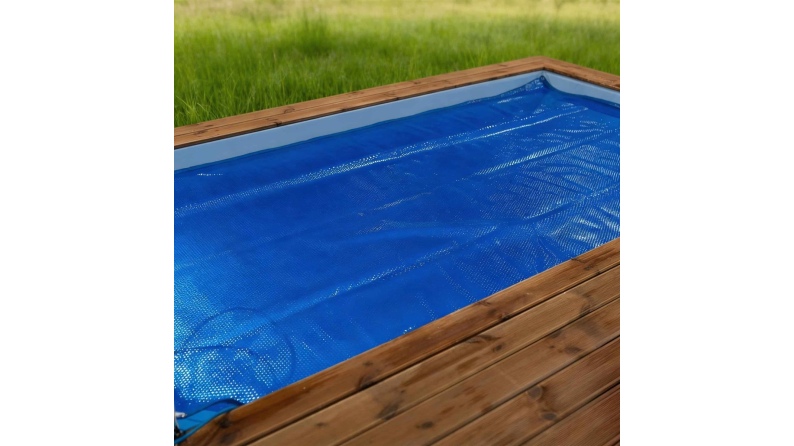 Sommerabdeckung aus Luftpolsterfolie 6.77 x 3.44 m für Pool 