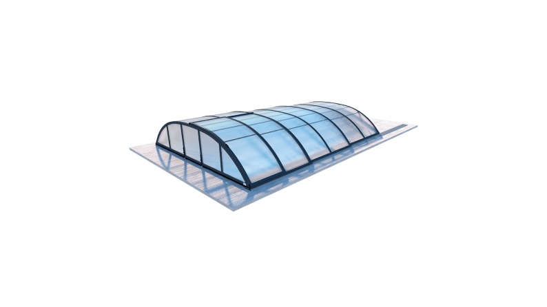 Poolüberdachungen Horizon - 4.64x2.52 m - 8 mm Hohlkammer-Polycarbonat - für pool BAS7304