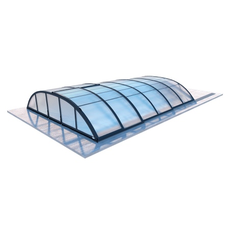 Poolüberdachungen Horizon - 4.64x2.52 m - 8 mm Hohlkammer-Polycarbonat - für pool BAS7304