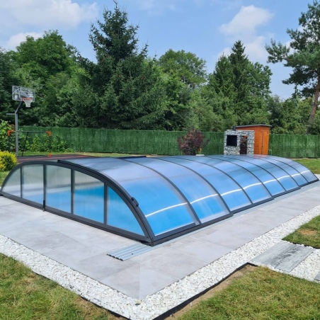 Poolüberdachungen Horizon - 4.64x2.52 m - 8 mm Hohlkammer-Polycarbonat - für pool BAS7304