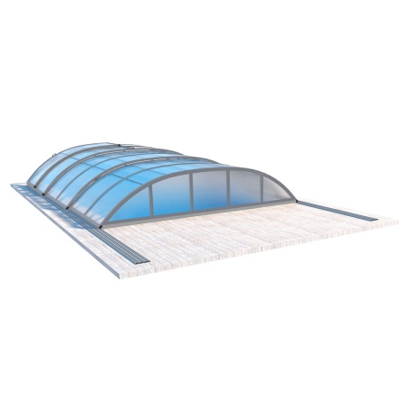 Poolüberdachungen Horizon - 4.64x2.52 m - 8 mm Hohlkammer-Polycarbonat - für pool BAS7304