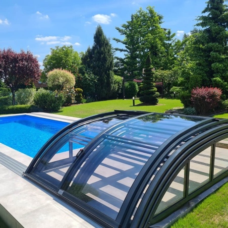 Poolüberdachungen Horizon - 6.1x2.38 m - Massives Polycarbonat 3 mm - für pool BAS7306