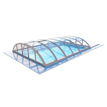 Poolüberdachungen Horizon - 6.1x2.38 m - Massives Polycarbonat 3 mm - für pool BAS7306