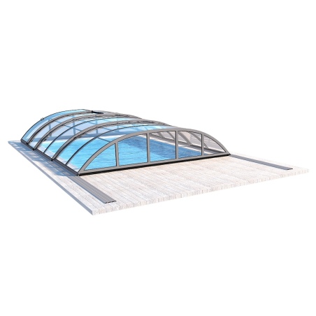 Poolüberdachungen Horizon - 6.1x2.38 m - Massives Polycarbonat 3 mm - für pool BAS7306