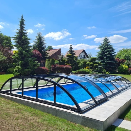 Poolüberdachungen Horizon - 5.95x3.08 m - Massives Polycarbonat 3 mm - für pool BAS7305