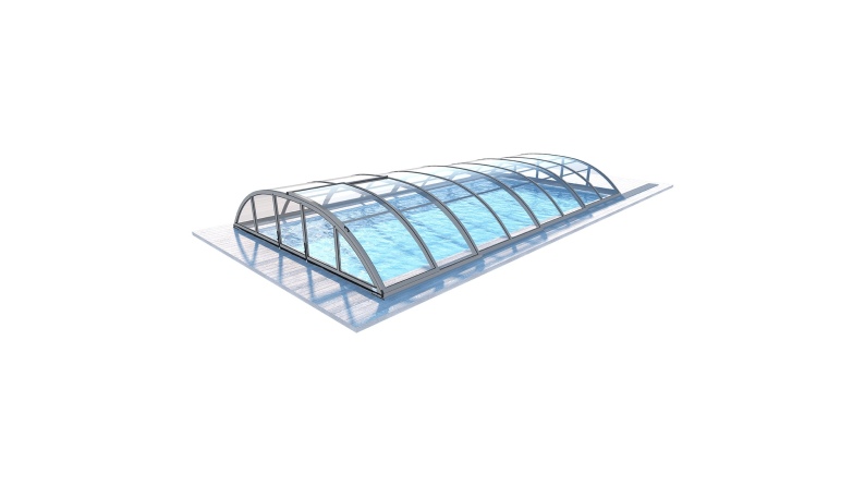 Poolüberdachungen Horizon - 7.03x3.36 m - Massives Polycarbonat 3 mm - für pool BAS7307