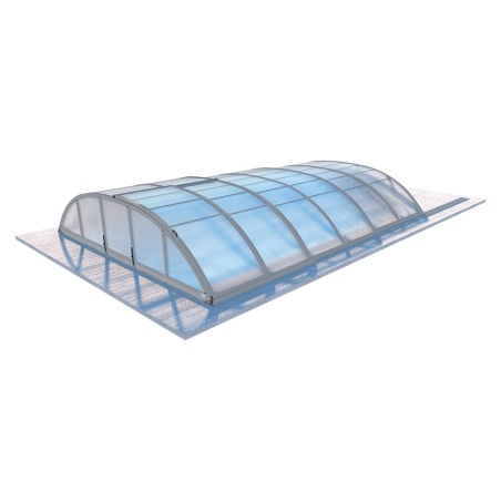 Poolüberdachungen Horizon - 5.95x3.08 m - 8 mm Hohlkammer-Polycarbonat - für pool BAS7305