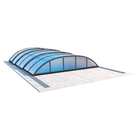 Poolüberdachungen Horizon - 6.1x2.38 m - 8 mm Hohlkammer-Polycarbonat - für pool BAS7306