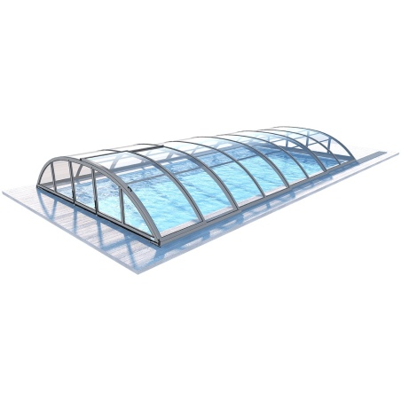 Poolüberdachungen Horizon - 7.43x3.5 m - Massives Polycarbonat 3 mm - für pool BAS7308