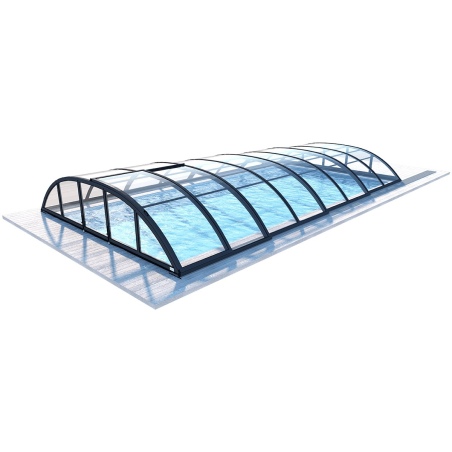 Poolüberdachungen Horizon - 8.58x3.92 m - Massives Polycarbonat 3 mm - für pool BAS7309