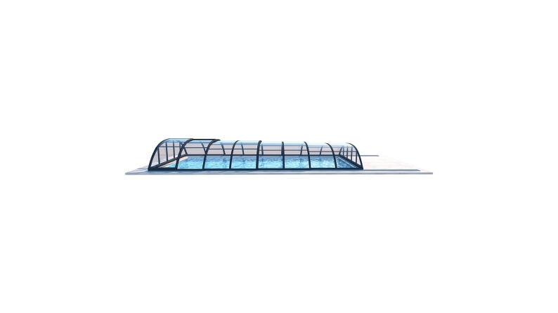 Poolüberdachungen Horizon - 8.58x3.92 m - Massives Polycarbonat 3 mm - für pool BAS7309