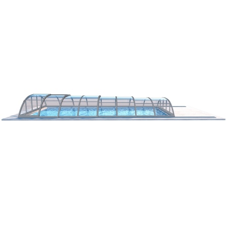 Poolüberdachungen Horizon - 8.58x3.92 m - Massives Polycarbonat 3 mm - für pool BAS7309