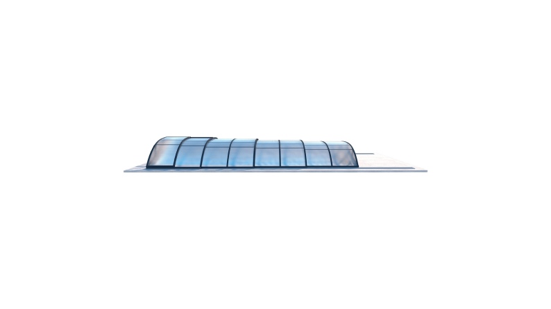Poolüberdachungen Horizon - 8.58x3.92 m - 8 mm Hohlkammer-Polycarbonat - für pool BAS7309