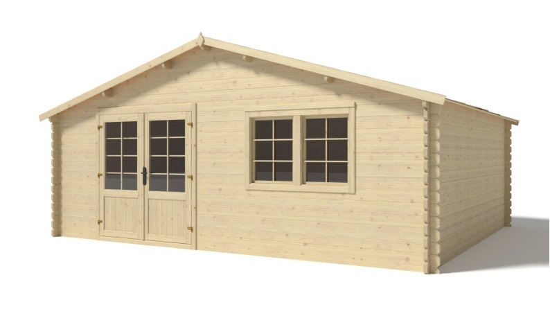 Gartenhaus, Gerätehaus 30m2 - 6x5m - 40mm