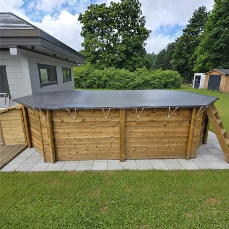 Winterabdeckung  6.26 x 3.01 m für Pool BAS7307