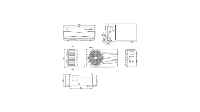 Inverter-Wärmepumpe NEO 12.2 kW für Pools 50-70 m3
