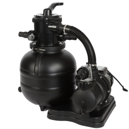 Pool AQUA 6.1 x 2.85 - H.1.31 m, grau, mit am Beton verschraubten Stahlprofilen